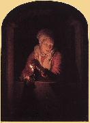 Old Woman with a Candle Gerard Dou